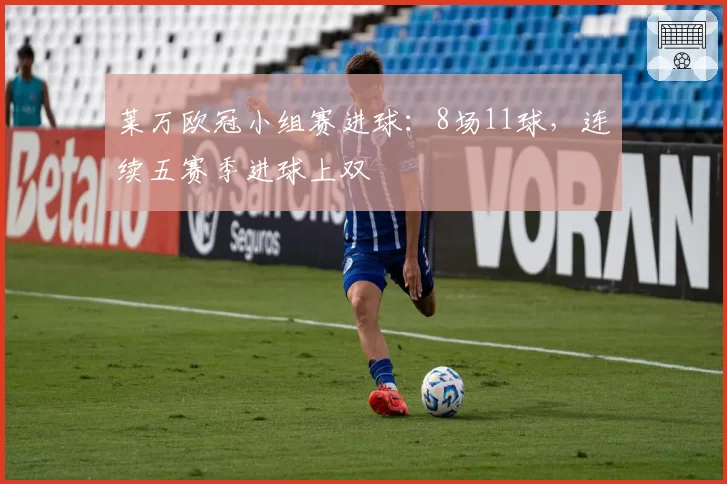 莱万欧冠小组赛进球:8场11球,连续五赛季进球上双